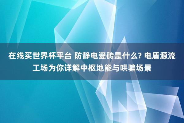 在线买世界杯平台 防静电瓷砖是什么? 电盾源流工场为你详解中枢地能与哄骗场景