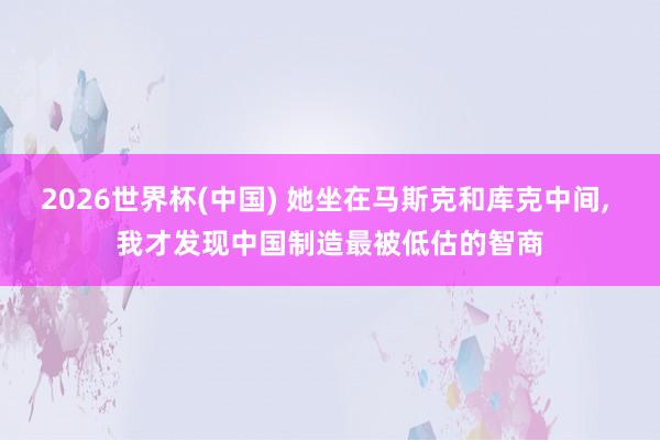 2026世界杯(中国) 她坐在马斯克和库克中间, 我才发现中国制造最被低估的智商