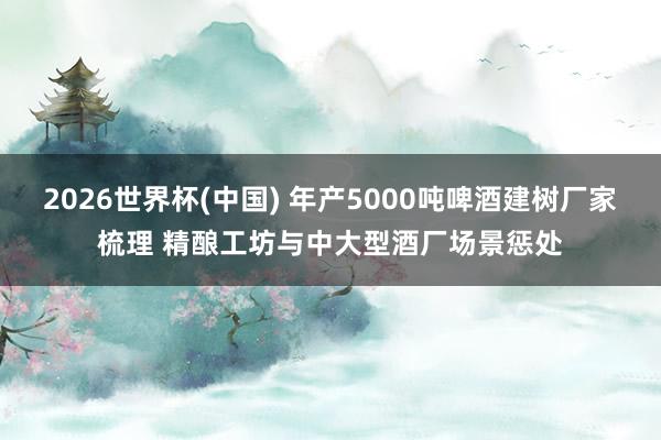 2026世界杯(中国) 年产5000吨啤酒建树厂家梳理 精酿工坊与中大型酒厂场景惩处
