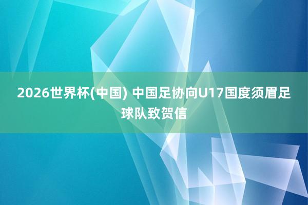 2026世界杯(中国) 中国足协向U17国度须眉足球队致贺信