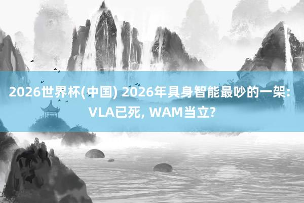 2026世界杯(中国) 2026年具身智能最吵的一架: VLA已死, WAM当立?