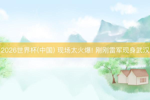2026世界杯(中国) 现场太火爆! 刚刚雷军现身武汉